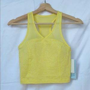 Yellow Zella Bra/Crop Top